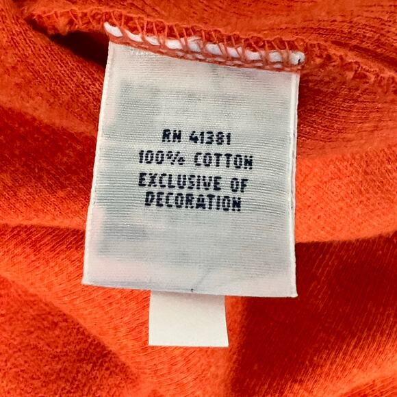Polo Ralph Lauren Orange Quarter Zip Lightweight Long Sleeve Pullover Sz M Men's - Picture 10 of 10